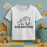Size Matters Funny Salt Lime Tacos Tequila Toddler T-Shirt