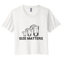 Size Matters Funny Salt Lime Tacos Tequila Crop Top