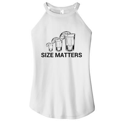 Size Matters Funny Salt Lime Tacos Tequila Women's Perfect Tri Rocker Tank
