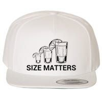 Size Matters Funny Salt Lime Tacos Tequila Wool Snapback Cap