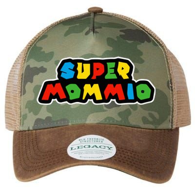 Super Mommio Funny Nerdy Mommy Mother Legacy Tie Dye Trucker Hat