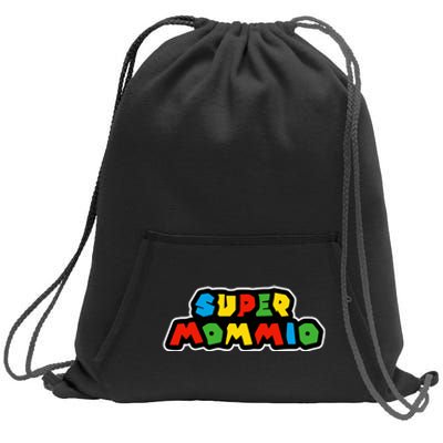 Super Mommio Funny Nerdy Mommy Mother Sweatshirt Cinch Pack Bag