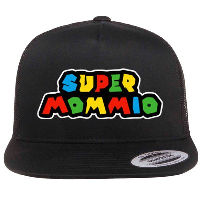 Super Mommio Funny Nerdy Mommy Mother Flat Bill Trucker Hat