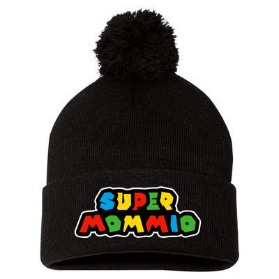 Super Mommio Funny Nerdy Mommy Mother Pom Pom 12in Knit Beanie