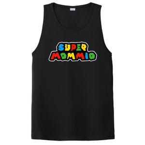 Super Mommio Funny Nerdy Mommy Mother PosiCharge Competitor Tank