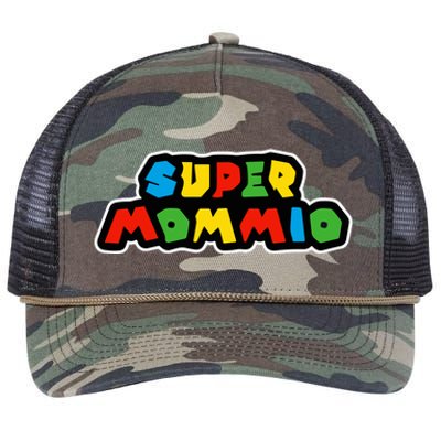 Super Mommio Funny Nerdy Mommy Mother Retro Rope Trucker Hat Cap