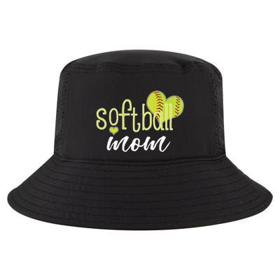 Softball Mom Great Gift Softball Mom Gift Grey Small Cool Comfort Performance Bucket Hat