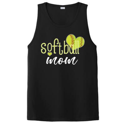 Softball Mom Great Gift Softball Mom Gift Grey Small PosiCharge Competitor Tank