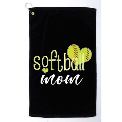 Softball Mom Great Gift Softball Mom Gift Grey Small Golf Towel