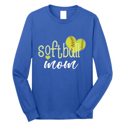 Softball Mom Great Gift Softball Mom Gift Grey Small Long Sleeve Shirt