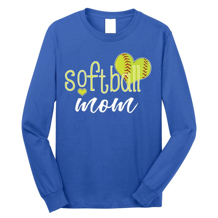 Softball Mom Great Gift Softball Mom Gift Grey Small Long Sleeve Shirt