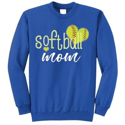 Softball Mom Great Gift Softball Mom Gift Grey Small Sweatshirt