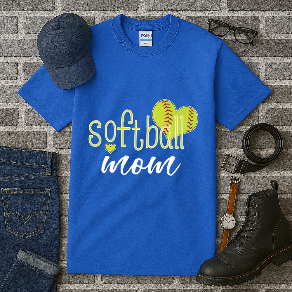 Softball Mom Great Gift Softball Mom Gift Grey Small Tall T-Shirt