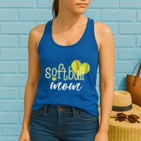 Softball Mom Great Gift Softball Mom Gift Grey Small Womens Tank Top