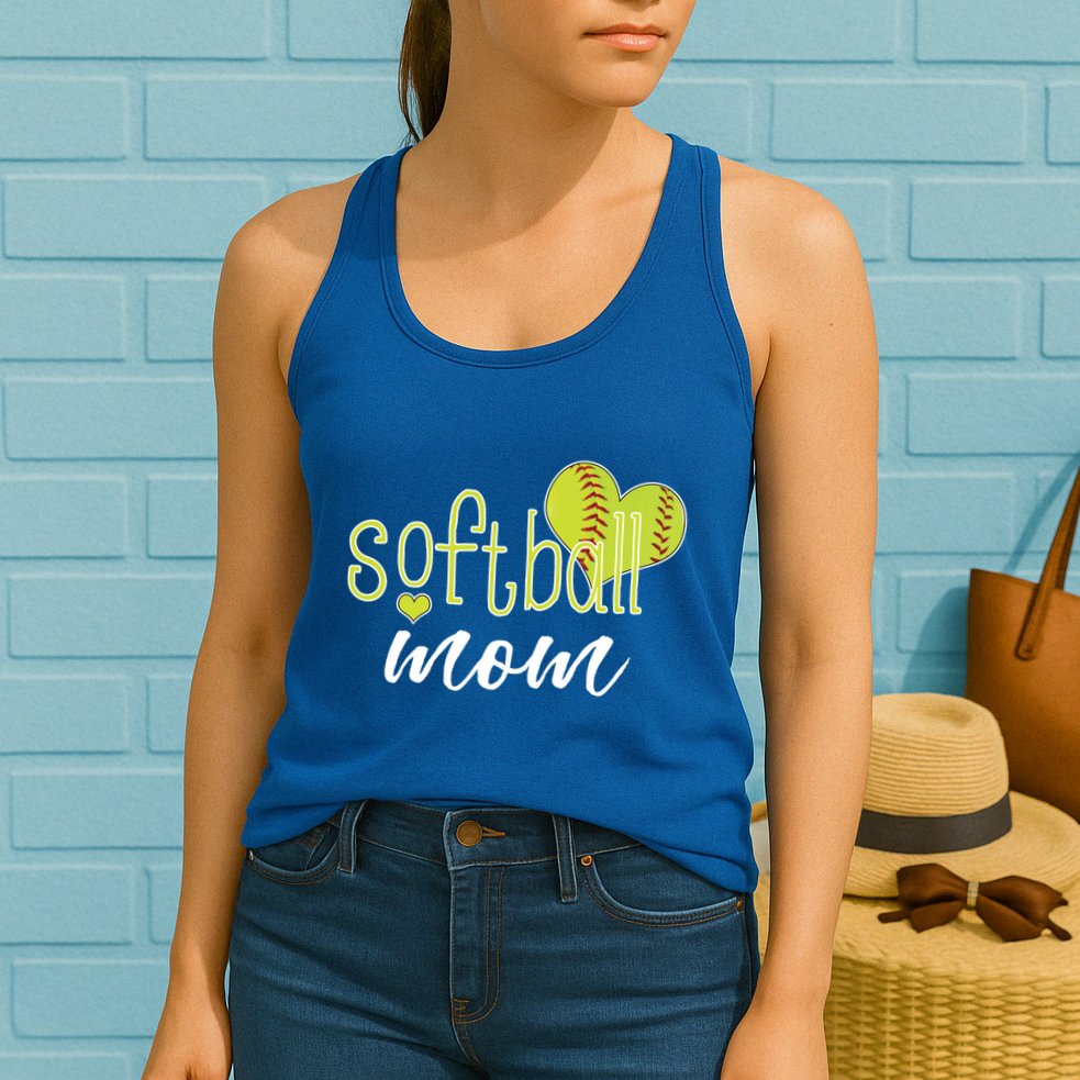 Softball Mom Great Gift Softball Mom Gift Grey Small Womens Tank Top