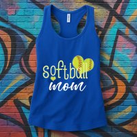 Softball Mom Great Gift Softball Mom Gift Grey Small Womens Tank Top