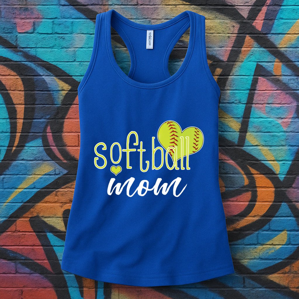 Softball Mom Great Gift Softball Mom Gift Grey Small Womens Tank Top