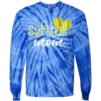 Softball Mom Great Gift Softball Mom Gift Grey Small Tie-Dye Long Sleeve Shirt