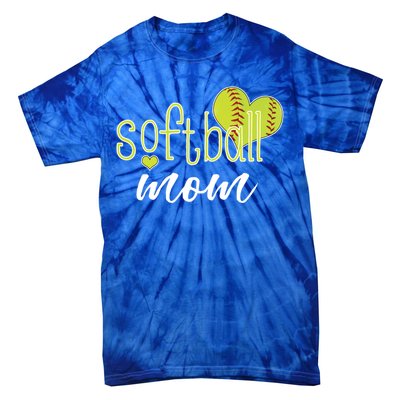 Softball Mom Great Gift Softball Mom Gift Grey Small Tie-Dye T-Shirt