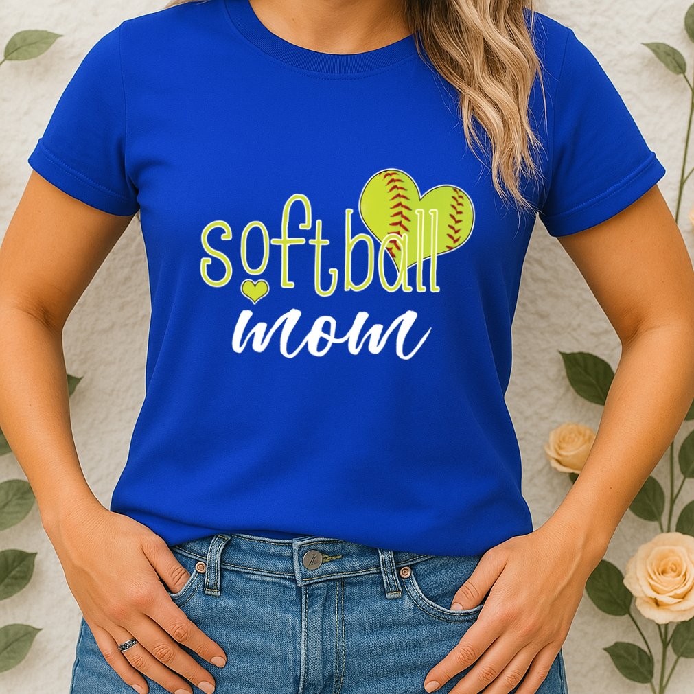 Softball Mom Great Gift Softball Mom Gift Grey Small Womens T-Shirt
