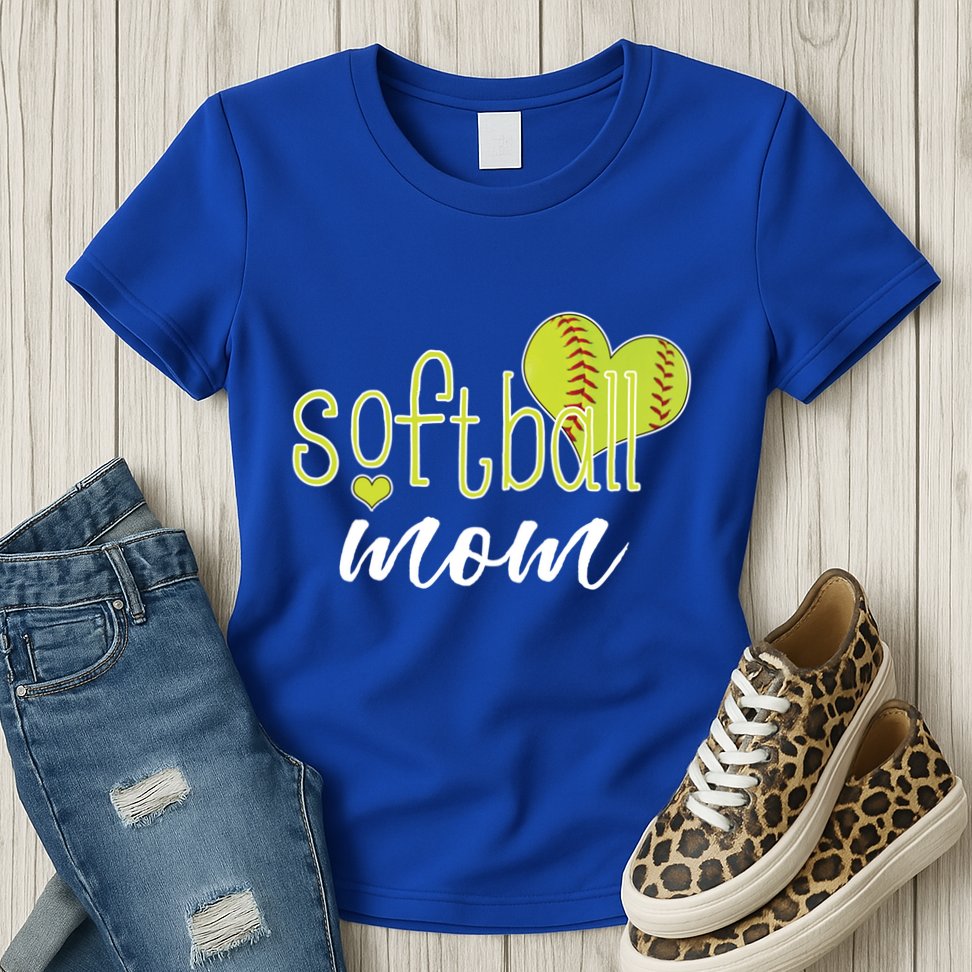 Softball Mom Great Gift Softball Mom Gift Grey Small Womens T-Shirt