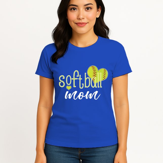 Softball Mom Great Gift Softball Mom Gift Grey Small Womens T-Shirt