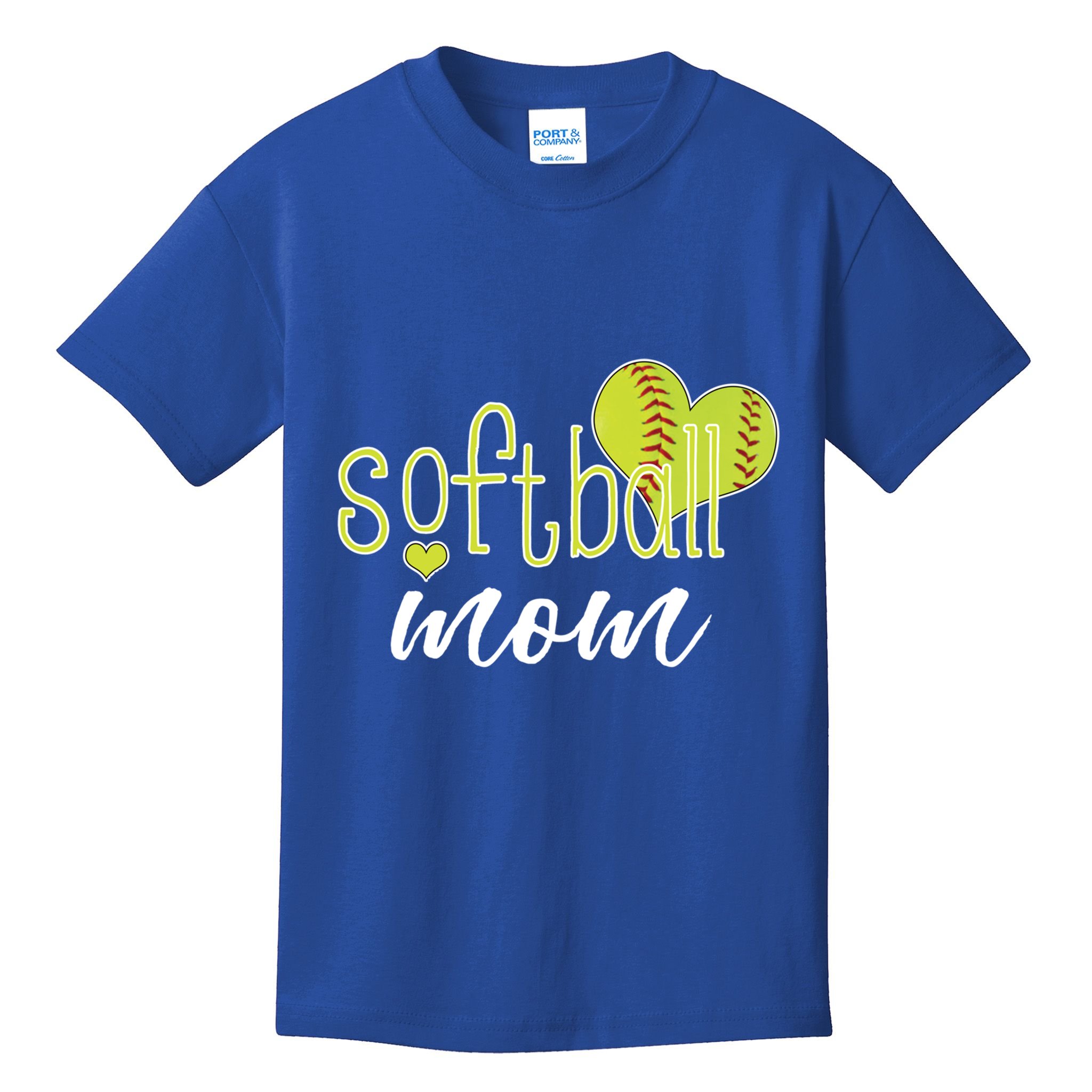 Softball Mom Great Gift Softball Mom Gift Grey Small Kids T-Shirt