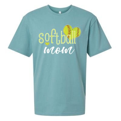 Softball Mom Great Gift Softball Mom Gift Grey Small Sueded Cloud Jersey T-Shirt