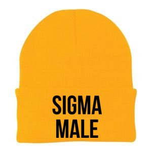 Sigma Male Grindset Meme Gift Knit Cap Winter Beanie