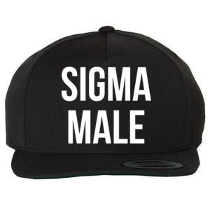 Sigma Male Grindset Meme Gift Wool Snapback Cap