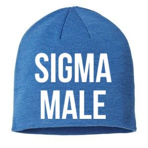 Sigma Male Grindset Meme Gift Sustainable Beanie