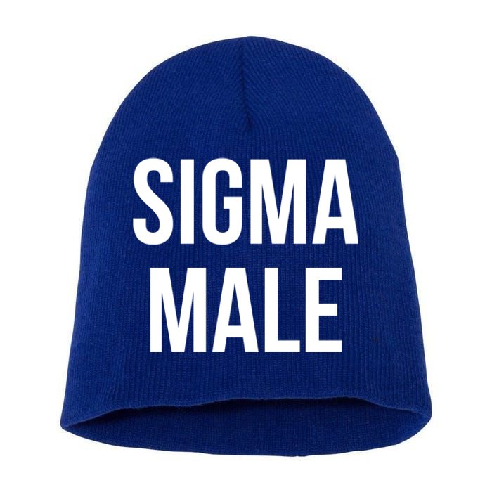 Sigma Male Grindset Meme Gift Short Acrylic Beanie