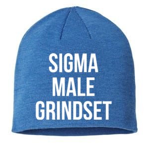 Sigma Male Grindset Mindset Gift Sustainable Beanie