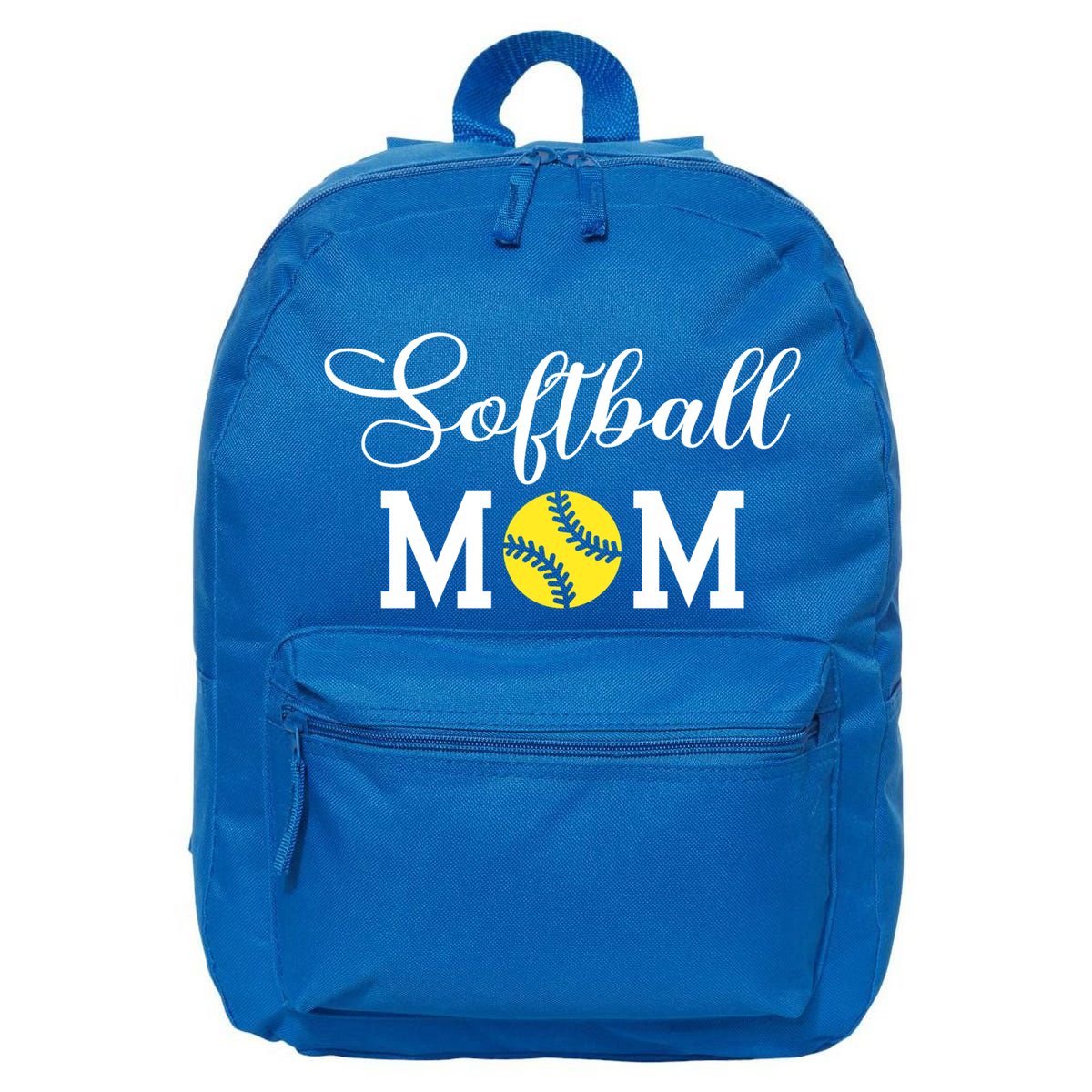 Softball Mom Gift 16 in Basic Backpack