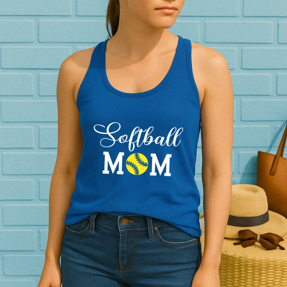 Softball Mom Gift Womens Tank Top
