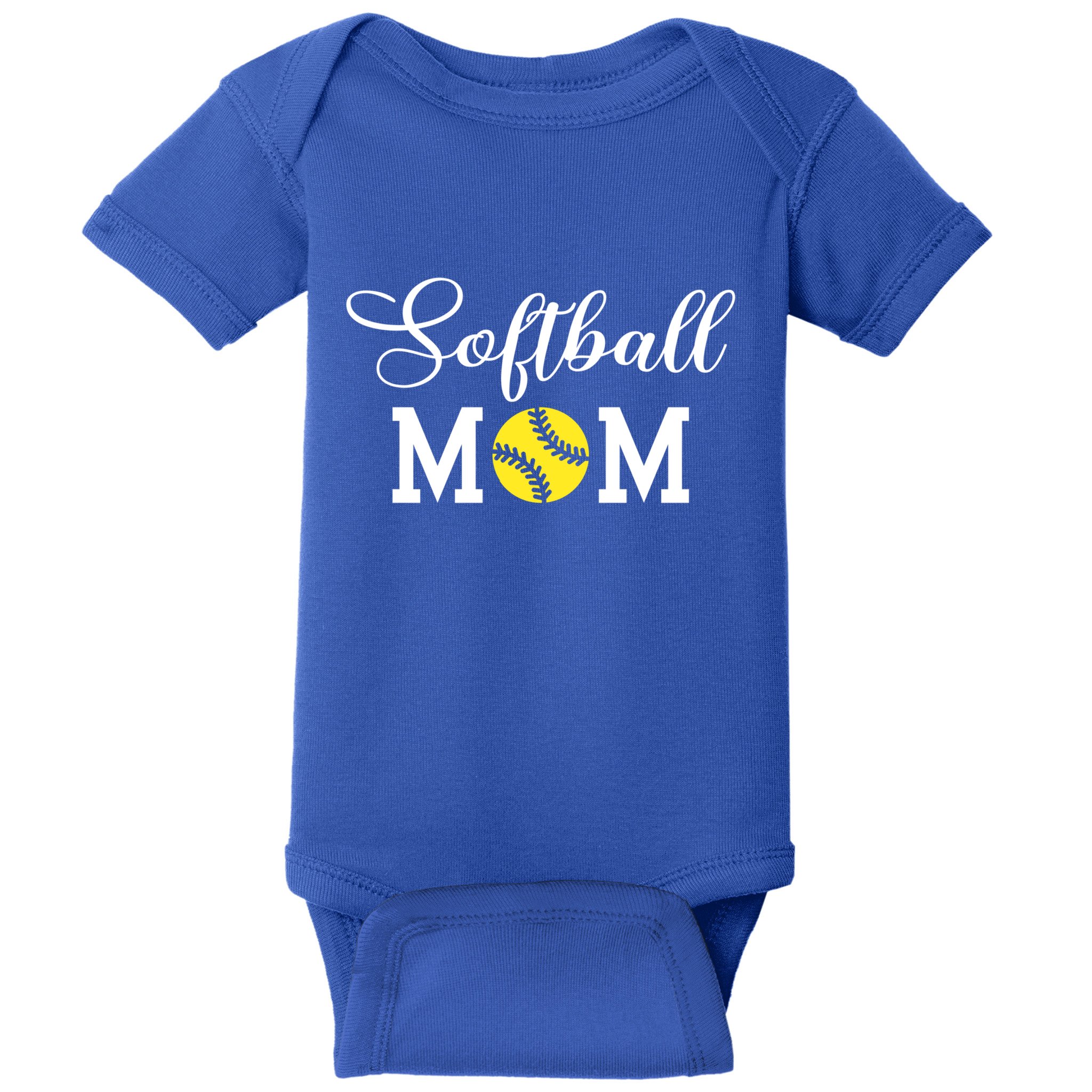 Softball Mom Gift Baby Bodysuit