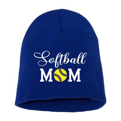 Softball Mom Gift Short Acrylic Beanie