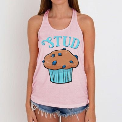 Stud Muffin Great Gift Women's Knotted Racerback Tank