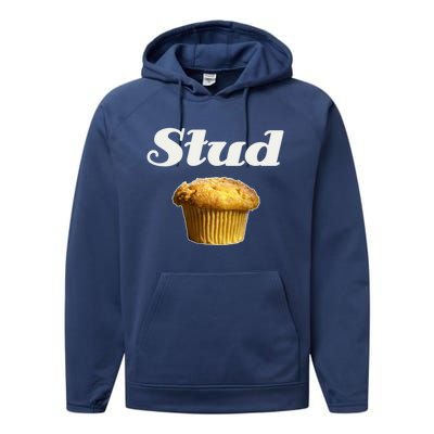 Stud Muffin Great Gift Performance Fleece Hoodie