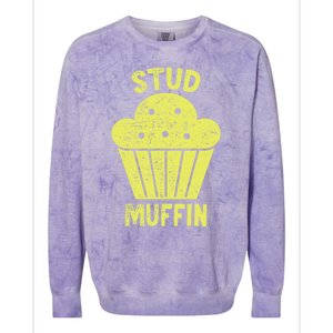 Stud Muffin Gift Colorblast Crewneck Sweatshirt