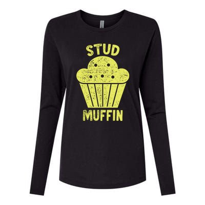 Stud Muffin Gift Womens Cotton Relaxed Long Sleeve T-Shirt