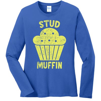 Stud Muffin Gift Ladies Long Sleeve Shirt