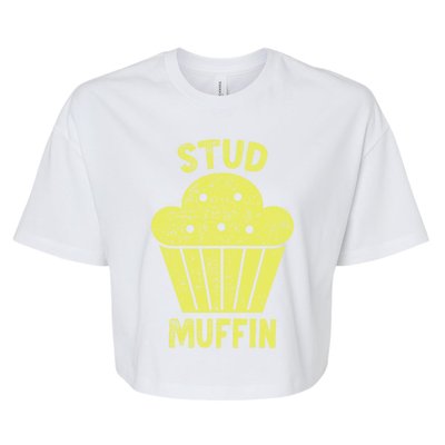 Stud Muffin Gift Bella+Canvas Jersey Crop Tee