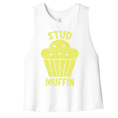 Stud Muffin Gift Women's Racerback Cropped Tank