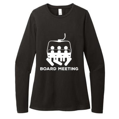 Snowboard Meeting Gift Idea Snowboarding Vacation Skiing Womens CVC Long Sleeve Shirt