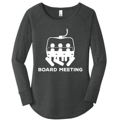 Snowboard Meeting Gift Idea Snowboarding Vacation Skiing Women's Perfect Tri Tunic Long Sleeve Shirt