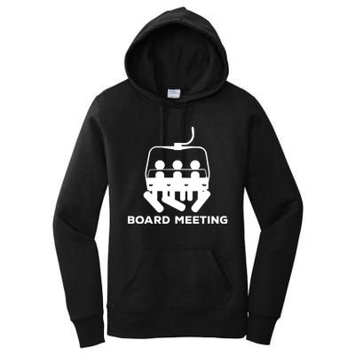 Snowboard Meeting Gift Idea Snowboarding Vacation Skiing Women's Pullover Hoodie