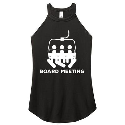 Snowboard Meeting Gift Idea Snowboarding Vacation Skiing Women’s Perfect Tri Rocker Tank