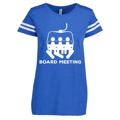 Snowboard Meeting Gift Idea Snowboarding Vacation Skiing Enza Ladies Jersey Football T-Shirt