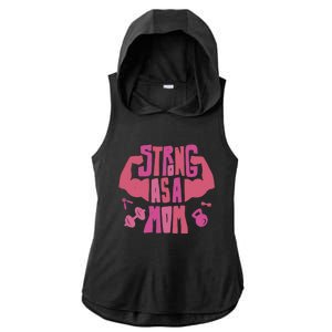 Strong Mom Gym Mother Mother's Day Mommy Fitness Gift Ladies PosiCharge Tri-Blend Wicking Draft Hoodie Tank